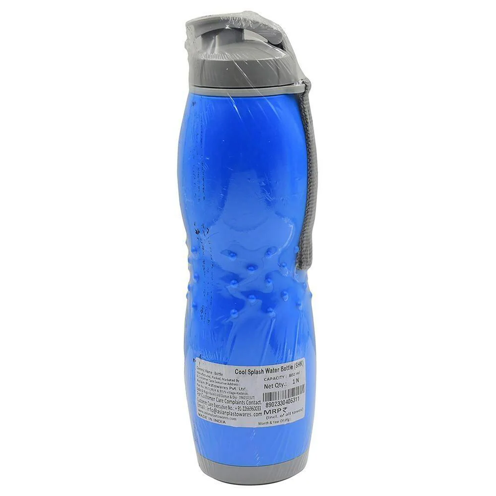 Asian Assorted Plastic Cool Splash Water Bottle – 800 ml (Design/Colour May Vary) Image 3