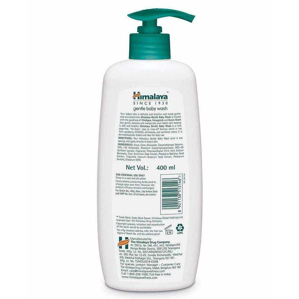Himalaya Gentle Baby Wash 400 ml Image 2