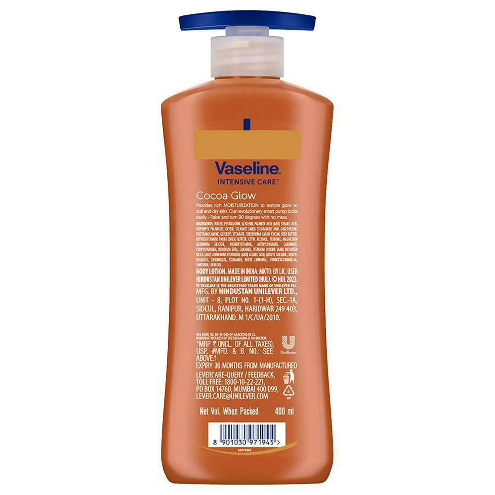 Vaseline Intensive Care Cocoa Glow Body Lotion 400 ml Image 2