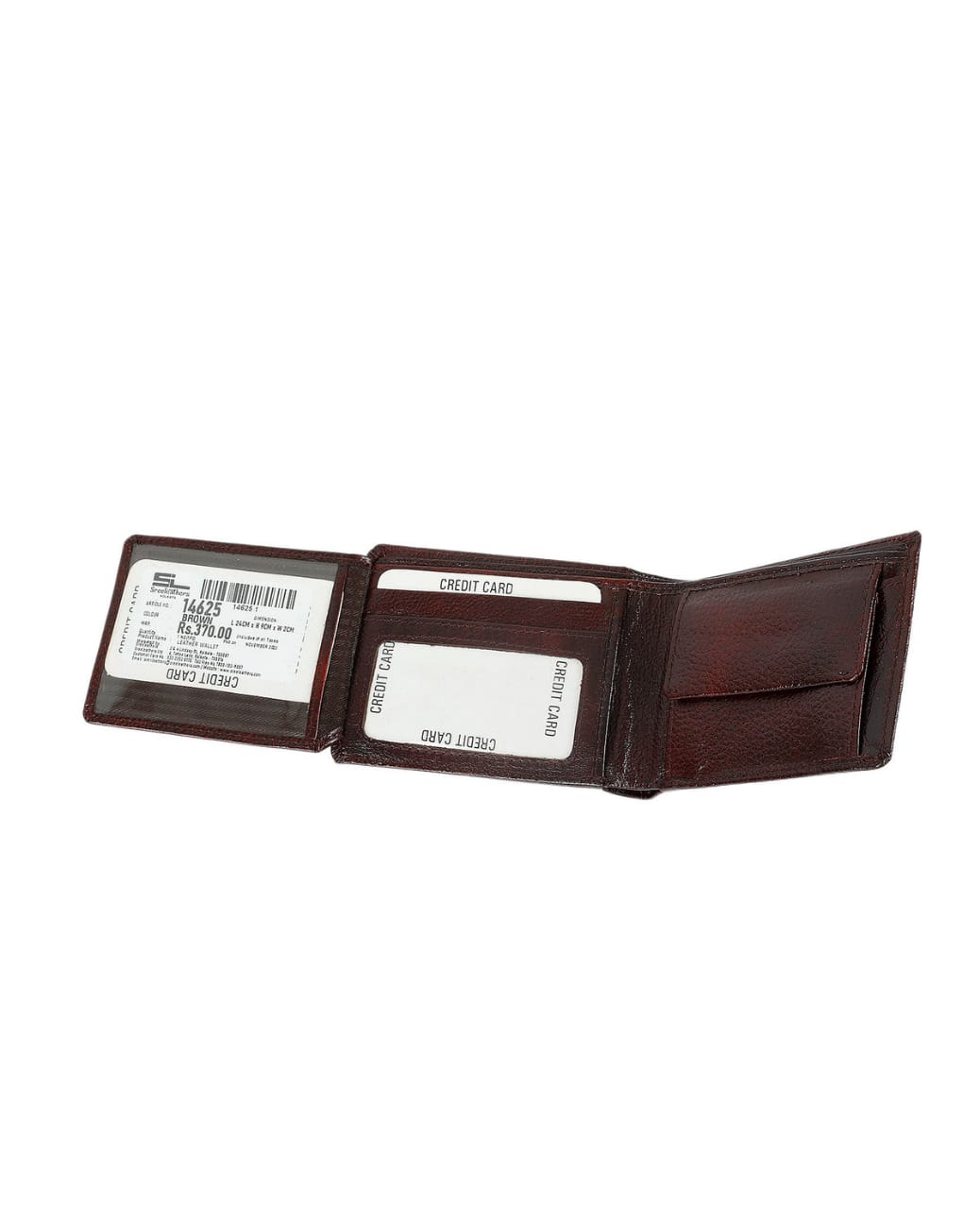 Sreeleathers Men’s Leather Wallet Model 14625 – Brown / Black Image 3