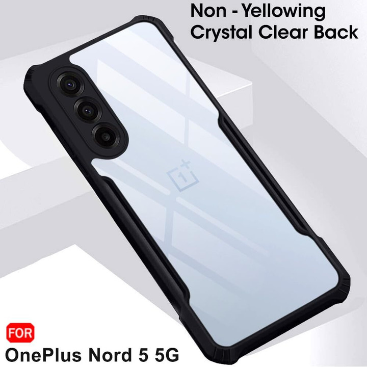 Back Cover for OnePlus Nord 5 5G – Black Rugged Armor Case (Shockproof & Slim) Image 4